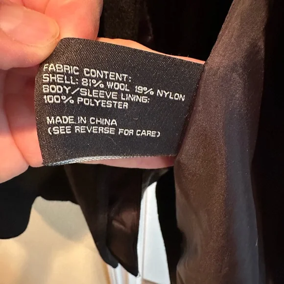 Men’s Jos A Bank Wool Blend Pea Coat - Picture 5 of 6